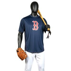 Majestic CoolBase Boston Red Sox‎ Mesh T‑Shirt XLT Big & Tall MLB Genuine B Logo